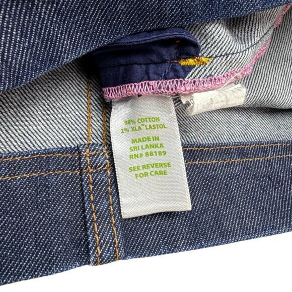 Lilly Pulitzer Kent Women's Denim Mini Skirt In Indigo - Picture 5 of 6